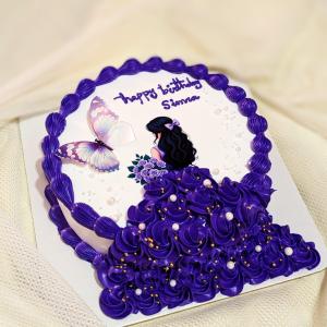 Princess theme cake chocolate 01 pound